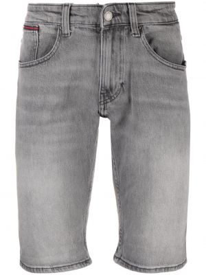 Haftowane szorty jeansowe Tommy Jeans szare