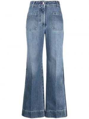 High waist jeans Victoria Beckham blau