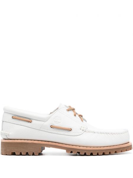Кожени ниски обувки Timberland бяло