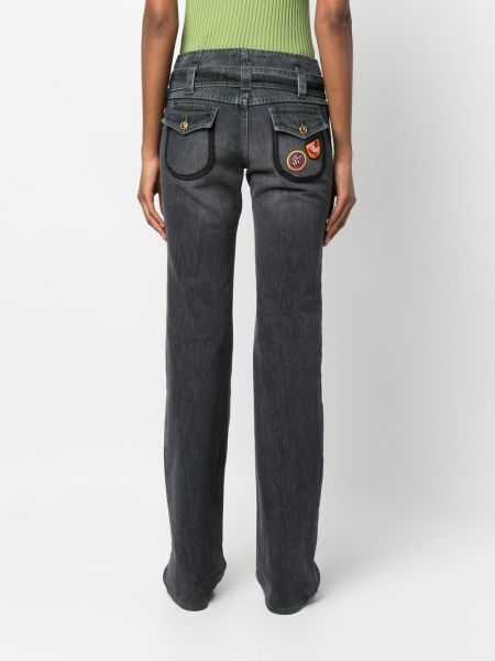 Jeans a zampa Cormio nero