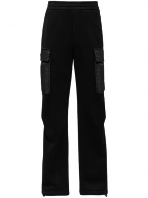 Fleecové sportovní kalhoty Prada černé