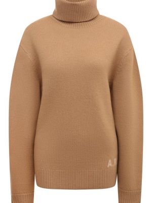 Шерстяной свитер A.p.c. коричневый