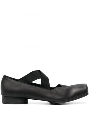 Usnjene nizki čevlji Uma Wang črna