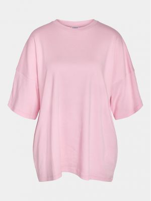 Relaxed fit marškinėliai Noisy May rožinė