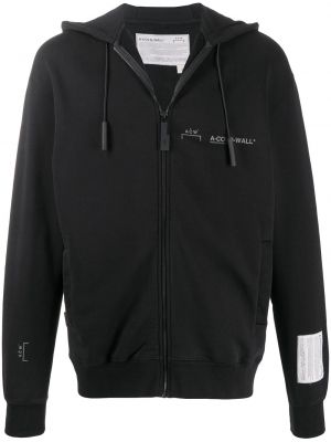 Hoodie con stampa A-cold-wall* nero