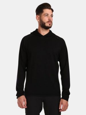 Vlnený sveter z merina Kilpi čierna