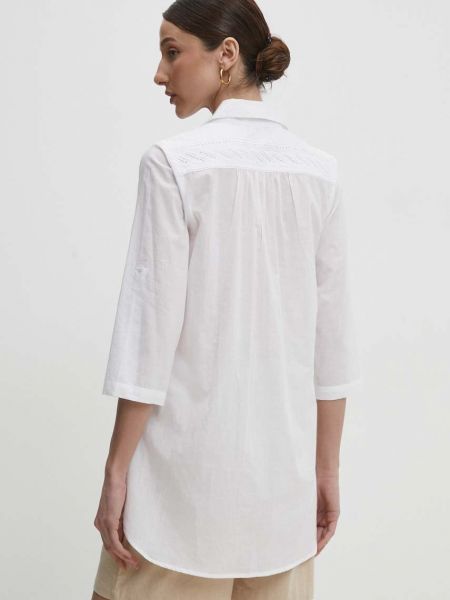 Bluză din bumbac Answear Lab alb