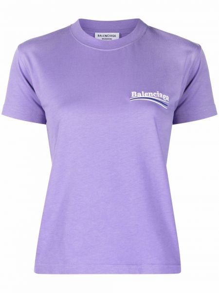 Тениска виолетово Balenciaga