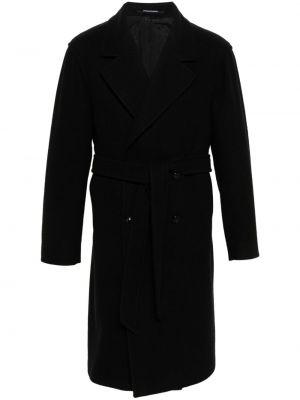 Πλεκτό παλτό Tagliatore μαύρο
