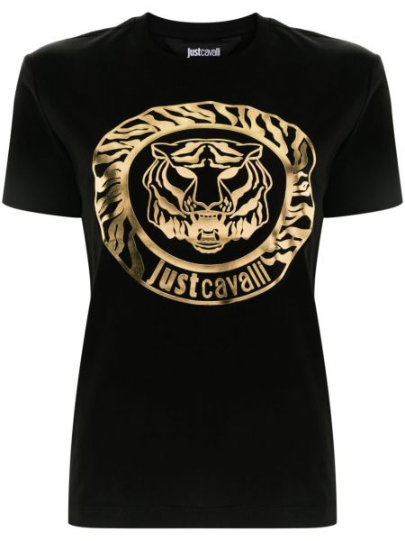 Majica s potiskom s tigrastim vzorcem Just Cavalli