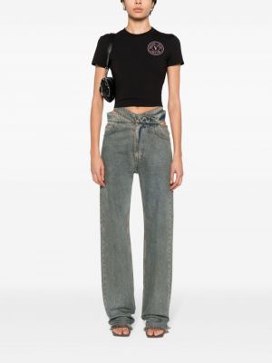 T-krekls Versace Jeans Couture melns