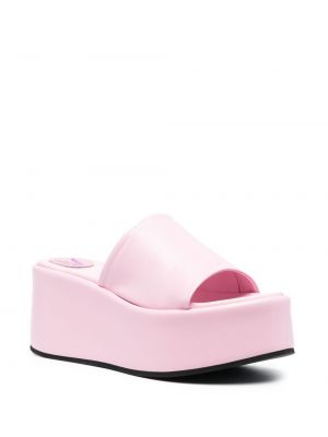 Sandales à plateforme Bettina Vermillon rose