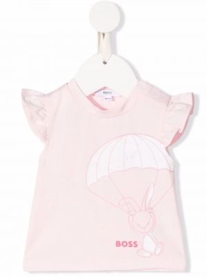 T-skjorte for jenter Boss Kidswear rosa