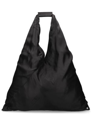 Жакардови чанта за ръка Mm6 Maison Margiela черно