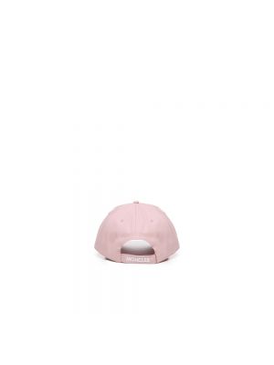 Gorra de algodón Moncler rosa
