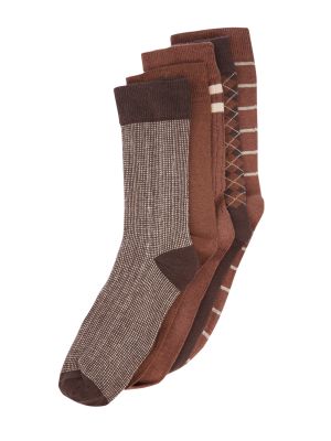 Карирани памучни чорапи на райета Trendyol