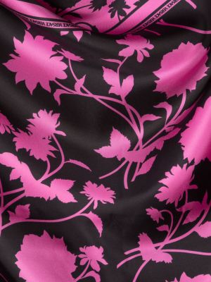 Echarpe en soie à fleurs à imprimé Versace