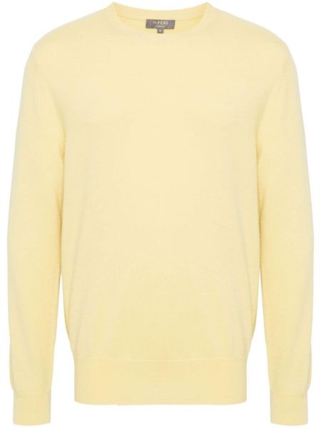 Sweter z kaszmiru N.peal żółty