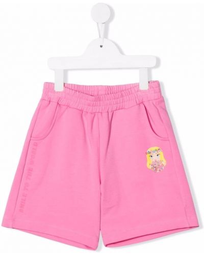 Trykt shorts for jenter Chiara Ferragni Kids rosa