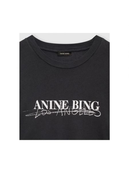 Camiseta manga corta Anine Bing negro