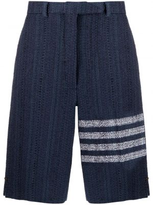 Pantaloni scurți cu dungi Thom Browne albastru