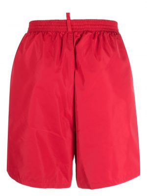 Shorts à imprimé Dsquared2 rouge
