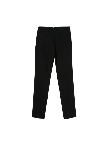 Pantalones chinos de lana de crepé Ami Paris negro