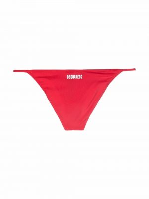 Bikini à imprimé Dsquared2 rouge