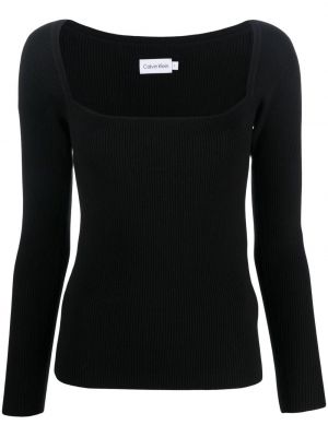 Top tricotate Calvin Klein negru