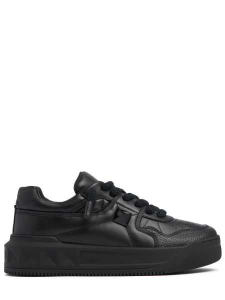 Læder sneakers Valentino Garavani sort