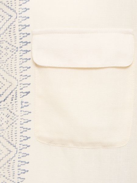 Camicia di cotone Baziszt bianco