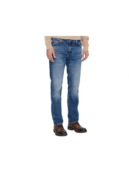 Klassische slim fit skinny jeans mit taschen Guess blau