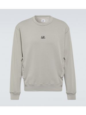 Jersey sweatshirt aus baumwoll C.p. Company grau