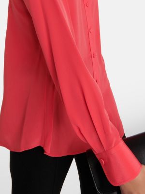 Копринена блуза Chloã© розово