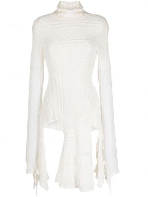 Asimetriškas megztinis Anouki balta