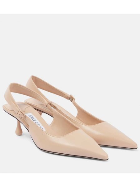 Slingback lær stropper pumper Jimmy Choo rosa