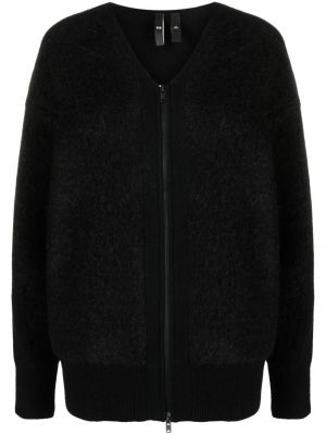 Pletena jakna z v-izrezom Y-3 črna