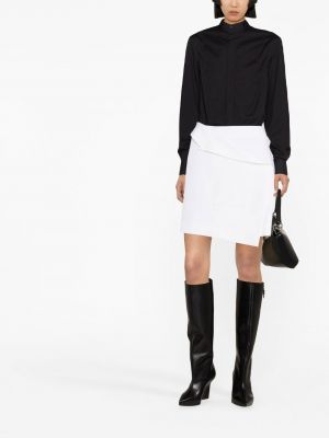 Asymetrické mini sukně Alexander Mcqueen bílé