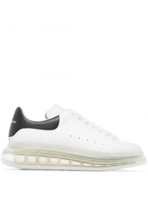 Oversized δερμάτινα sneakers με πλατφόρμα Alexander Mcqueen λευκό
