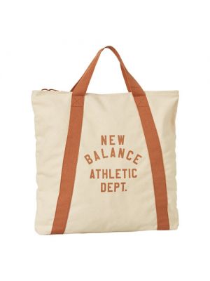 Shopper handtasche aus baumwoll New Balance braun
