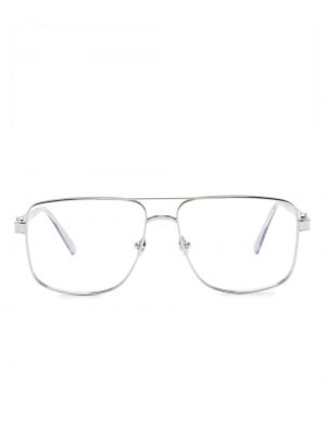 Okulary Moncler Eyewear srebrne