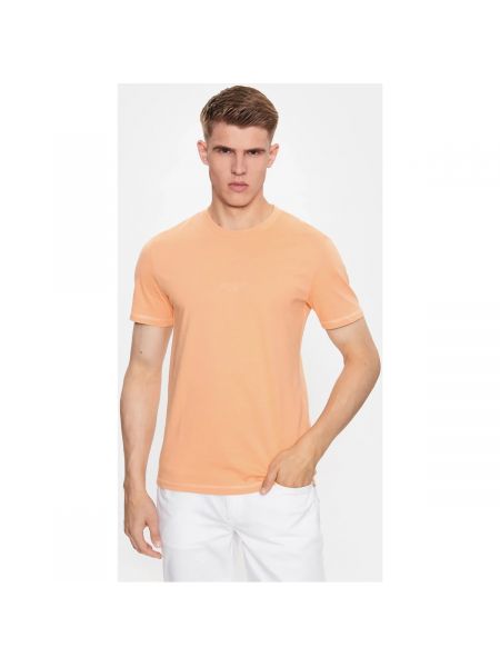 Tričko s krátkými rukávy Guess oranžové