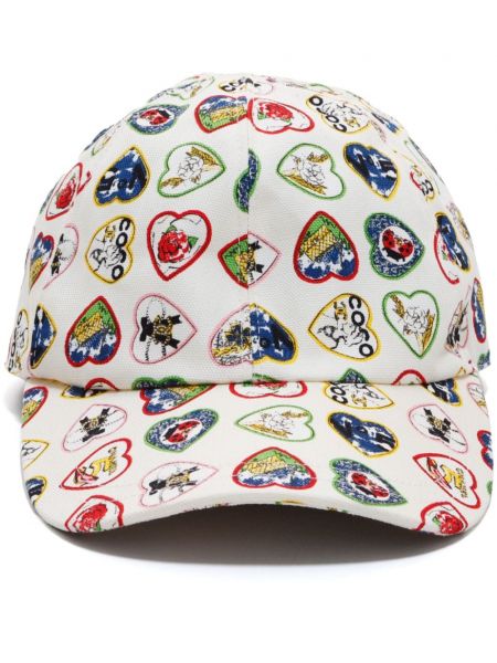 Памучна шапка с козирки Chanel Pre-owned бяло