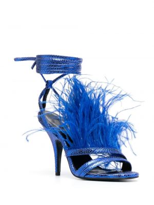 Nahast sandaalid Patrizia Pepe sinine