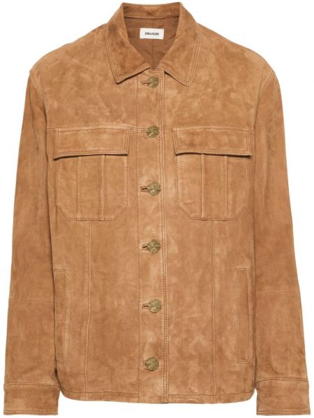 Jachetă lungă din piele de căprioară Zadig&voltaire