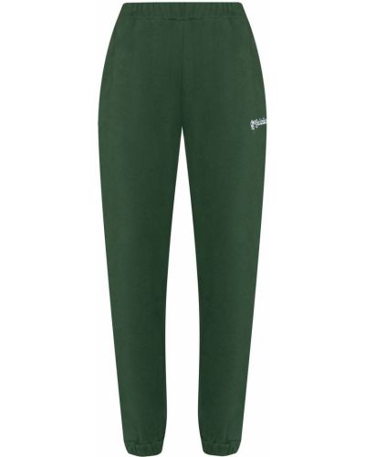 Pantalones de chándal con bordado Danielle Guizio verde