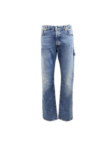 Niebieskie proste jeansy Heron Preston