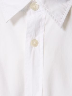Camicia di cotone Boss bianco