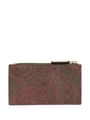Peňaženka na zips s potlačou s paisley vzorom Etro