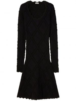 Плетена макси рокля черно Burberry